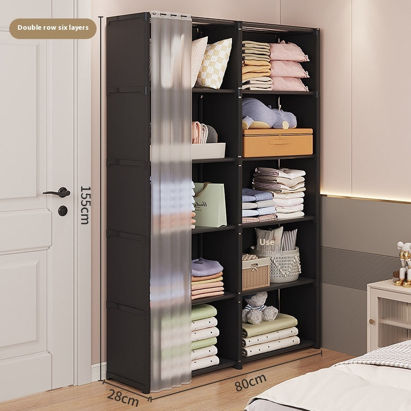 Dust-Proof Small Wardrobe Storage Cabinet