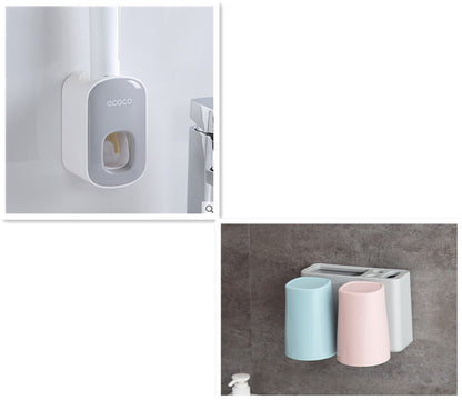 Wall Mounted Automatic Toothpaste Holder