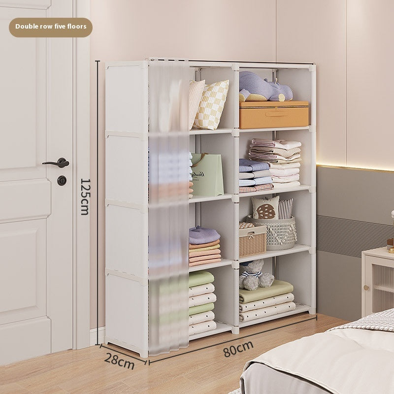 Dust-Proof Small Wardrobe Storage Cabinet