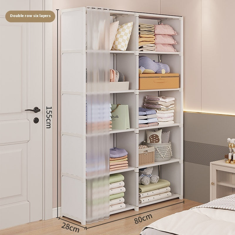 Dust-Proof Small Wardrobe Storage Cabinet