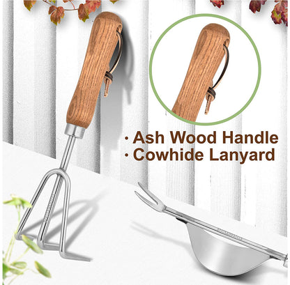 4-Piece Stainless Steel Garden Tools Set