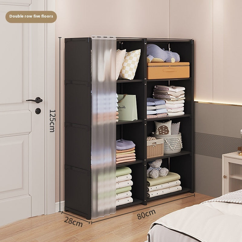 Dust-Proof Small Wardrobe Storage Cabinet